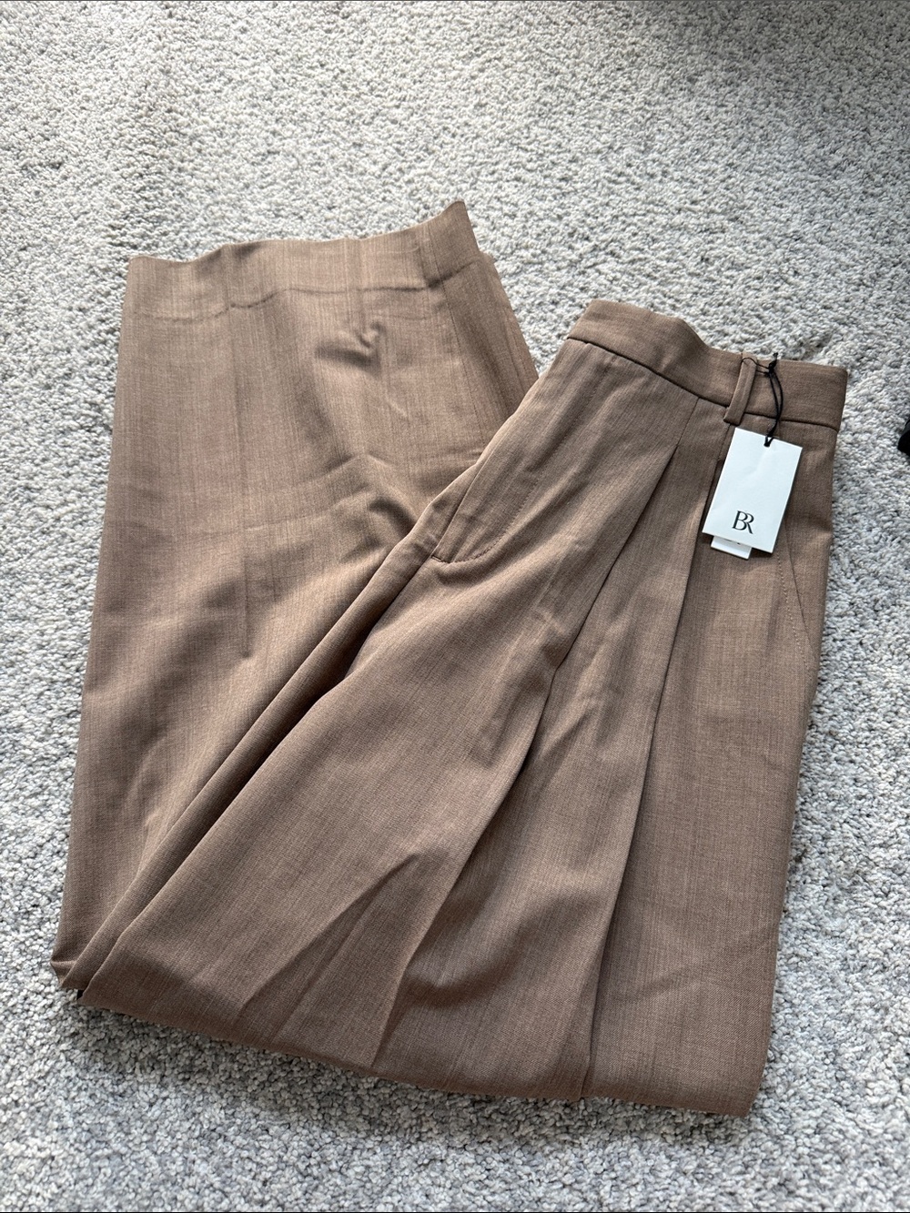 Banana Republic Brown Wide-Leg Trousers